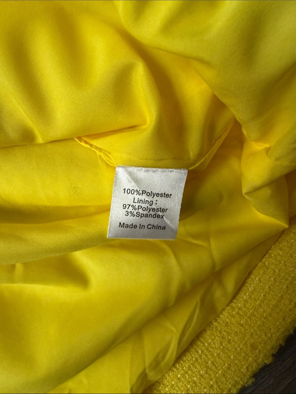 NEW TUCKERNUCK Yellow  Tweed Jackie Dress Large - Picture 7 of 7